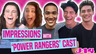 Power Rangers Dino Fury Cast Does Nickelodeon Impressions [upl. by Antonius]