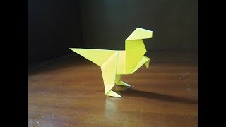 Origami easy dinosaur [upl. by Odella]