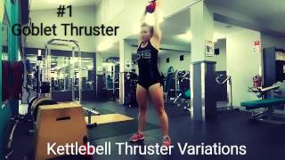 Kettlebell Thruster Variations [upl. by Beverlie738]