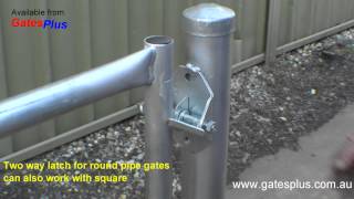 Gate Latch 2 way for round pipe and square [upl. by Peri986]