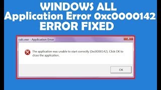 How To Fix Application Error 0xc0000142 in Windows [upl. by Allix307]