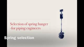 How to select spring hanger  for piping engineers [upl. by Adilem]