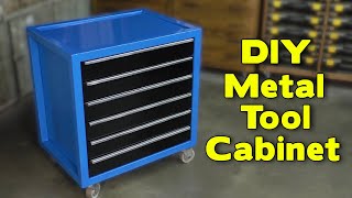 Making a Metal Tool Cabinet  Ultimate Toolbox Build [upl. by Ahsinrats]