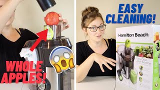 HAMILTON BEACH JUICER UNBOXING AND REVIEW 2021  BIG MOUTH JUICE EXTRACTOR  EASY CLEAN SWEEP TOOL [upl. by Netsoj74]