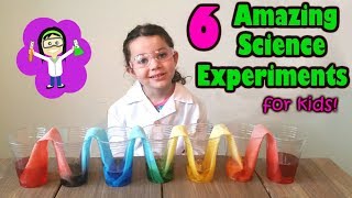 6 Amazing Science Experiments for Kids Easy Rainbow Walking Water The Science Kid [upl. by Tsirhc]