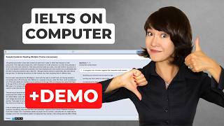 Pros and Cons of the COMPUTERBased IELTS test  DEMO [upl. by Imoin872]