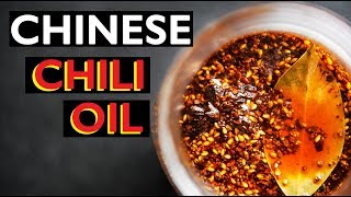 How to make Chili Oil EASY 5 MIN RECIPE CHINESE HOT SAUCE 中国辣椒油 [upl. by Annal]