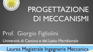 Progettazione Meccanismi Lezione7a [upl. by Enar971]