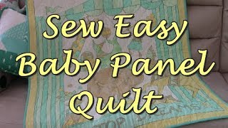 Easy Baby Panel Quilt [upl. by Sirret]