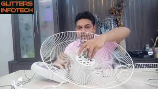 Crompton High Flo Wave Wall Mounted Fan  400Mm Installation Unboxing [upl. by Lazarus]