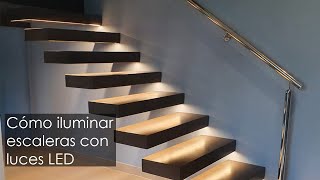 CÓMO ILUMINAR ESCALERAS CON LUCES LED CORRECTAMENTE [upl. by Clarette]