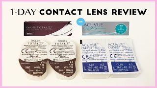 Acuvue Oasys 1 Day vs Dailies Total 1 Contact Lens Comparison  AskAshley [upl. by Reinert527]