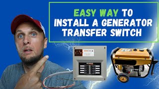 HOW TO INSTALL A PORTABLE GENERATOR TRANSFER SWITCH [upl. by Enytsirk]