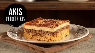 Pastitsio Greek Baked Pasta  Akis Petretzikis [upl. by Lezned]