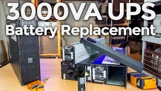 New Batteries for a 3000VA APC UPS  Battery Replacement and Testing [upl. by Debera]