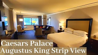 Caesars Palace Las Vegas  Augustus Strip View Room  1 King [upl. by Neicul]