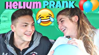 Helium Balloon Drive Through PRANK FUNNY [upl. by Ttennaej]