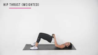 How to do a Weighted Hip Thrust I Sexyfit Coaching [upl. by Assadah]