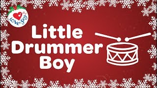 Little Drummer Boy with Lyrics Christmas Carol and Christmas Song [upl. by Mayer]