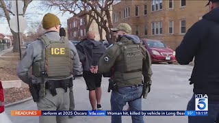 Activists disrupt ICE raid in LA County [upl. by Enyawed]