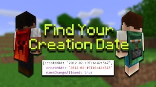 How To Find Your Minecraft Account Creation Date UPDATED [upl. by Enaenaj347]