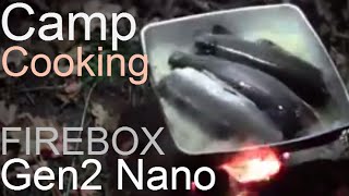 Trout Fishing DryBaking amp Camp Cooking on the 5quot amp Gen2 Nano Firebox Stoves [upl. by Ruffina415]