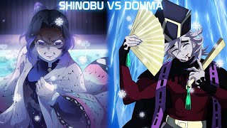 SHINOBU VS DOUMA  DEMON SLAYER  WITH VOICES MOTION COMIC [upl. by Rolyat181]