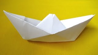 Como hacer un barco de papel  how to make a paper boat [upl. by Otxilac639]