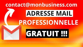 COMMENT CRÉER UN MAIL PROFESSIONNEL GRATUITEMENT [upl. by Adlemy379]