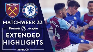 West Ham v Chelsea  PREMIER LEAGUE HIGHLIGHTS  4242021  NBC Sports [upl. by Shimkus]