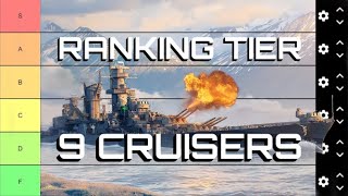 Ranking Tier 9 Cruisers  World of Warships [upl. by Joell]