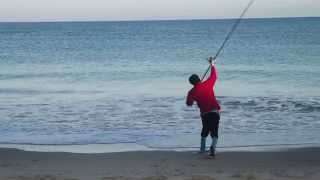 technique de lancer en surfcasting [upl. by Shakespeare]