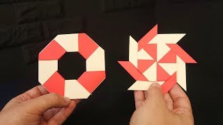 Como hacer una ESTRELLA NINJA transformable de papel [upl. by Llehsad]