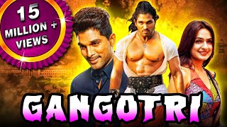 Allu Arjun Blockbuster Hindi Dubbed Movie “Gangotri”  Allu Arjun Prakash Raj Brahmanandam [upl. by Uehttam9]