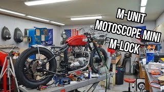 Motogadget Munit Motoscope mini and MLock on a Triumph hardtail [upl. by Gert233]