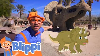 Learning Dinosaurs With Blippi  Educational Videos For Kids [upl. by Lyret]