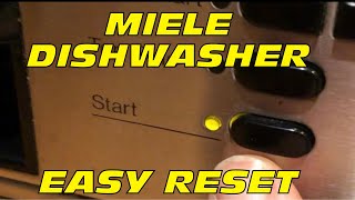 ✨ Miele Dishwasher  Quick amp Easy RESET ✨ [upl. by Schwinn]