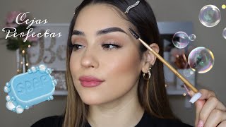 RUTINA DE CEJAS CON JABON 🧼 TUTORIAL PASO A PASO [upl. by Wershba173]