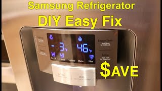 Samsung Refrigerator Isnt Cooling  How To Fix RS265 [upl. by Nila741]