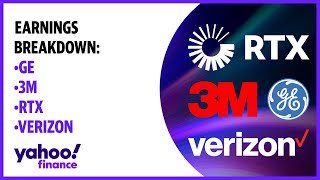 Earnings breakdown GE 3M RTX Verizon [upl. by Lawley]