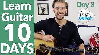 Guitar Lesson 3  Three Little Birds Guitar Tutorial 10 Day Guitar Starter Course [upl. by Licna]