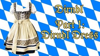 Dirndl Dress Part 1  Burda Style 7057 [upl. by Elset563]