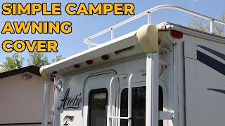 A simple and inexpensive rear awning cover for a Pickup Truck Camper or RV [upl. by Eldoria435]