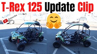 Vitacci T Rex 125 Go Kart Review in Green Color Update Clip [upl. by Sillig]