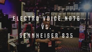 ElectroVoice ND76 VS Sennheiser e835 [upl. by Reckford]