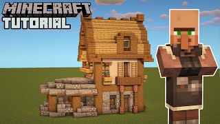 Minecraft  Stonemasons House Tutorial Villager Houses [upl. by Esau]