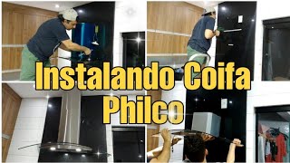 Como instalar coifa Philco Glass 90 Coifadeparede instalação [upl. by Stepha]