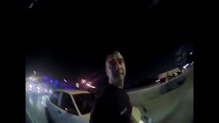 Body cam footage shows cop falling from freeway [upl. by Kresic588]