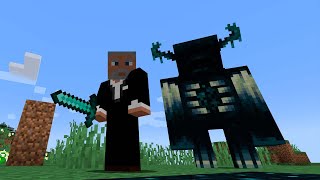 COMO INVOCAR AL WARDEN NUEVO MOB DE MINECRAFT [upl. by Ahseikram788]