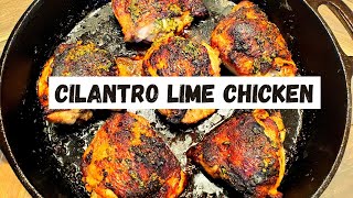 Best Cilantro Garlic Lime Chicken  Easy Recipe [upl. by Kcirdaed]